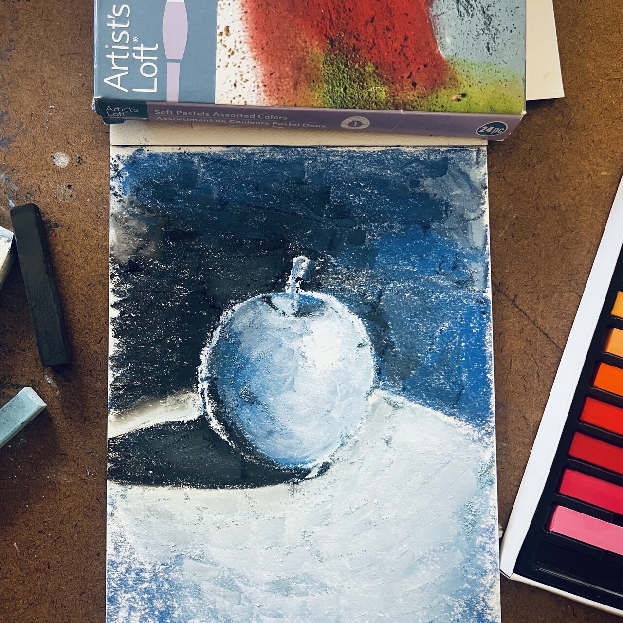 Art in August | Value Study in Soft Pastels